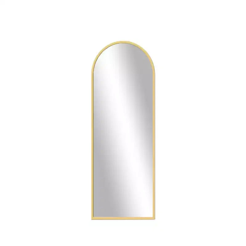 Miroir sur pied arqué pleine longueur de 71 L x 32 H po (noir)