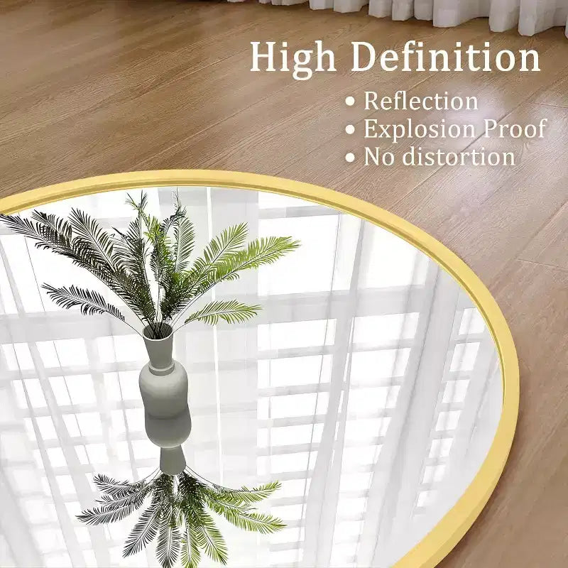 Miroir sur pied arqué pleine longueur de 71 L x 32 H po (noir)