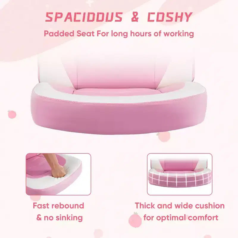 Confort de jeu de niveau supérieur : Chaise ergonomique en cuir PU avec accoudoirs relevables réglables