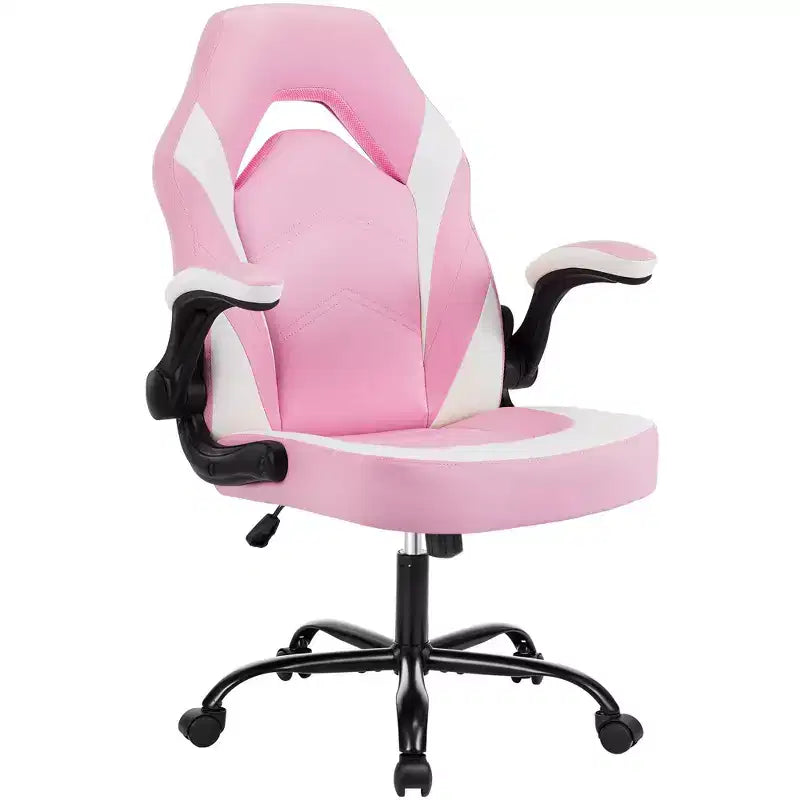 Confort de jeu de niveau supérieur : Chaise ergonomique en cuir PU avec accoudoirs relevables réglables