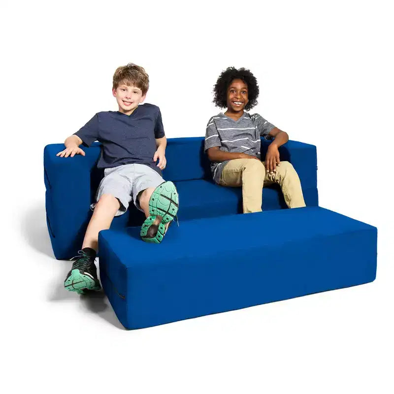 Canapé et grand pouf Zipline pour enfants, canapé-lit 3 en 1