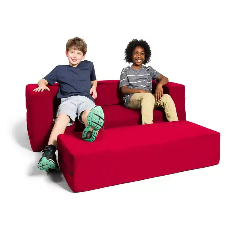 Canapé et grand pouf Zipline pour enfants, canapé-lit 3 en 1