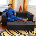 Canapé et grand pouf Zipline pour enfants, canapé-lit 3 en 1