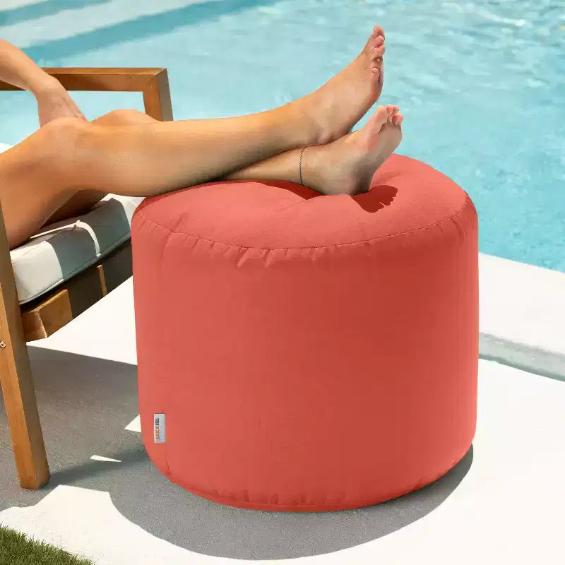 Pouf repose-pieds d'intérieur/extérieur Spring