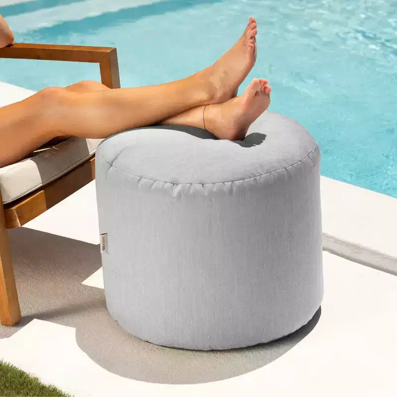 Pouf repose-pieds d'intérieur/extérieur Spring