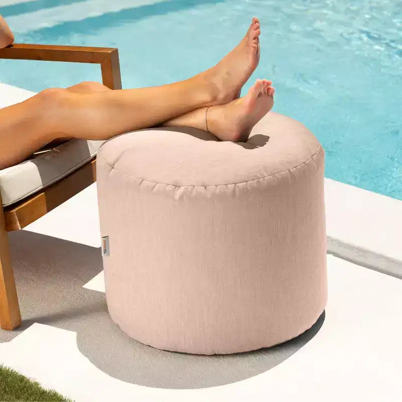 Pouf repose-pieds d'intérieur/extérieur Spring