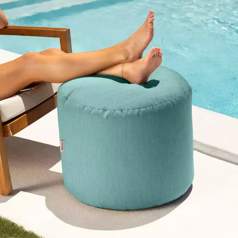 Pouf repose-pieds d'intérieur/extérieur Spring