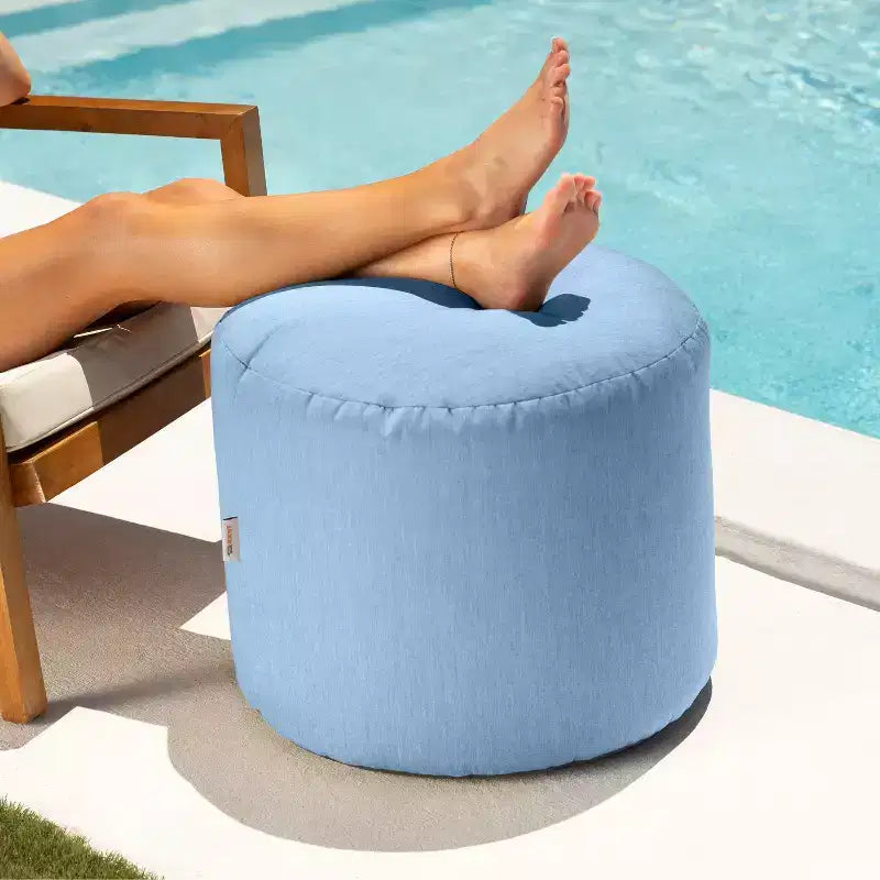 Pouf repose-pieds d'intérieur/extérieur Spring