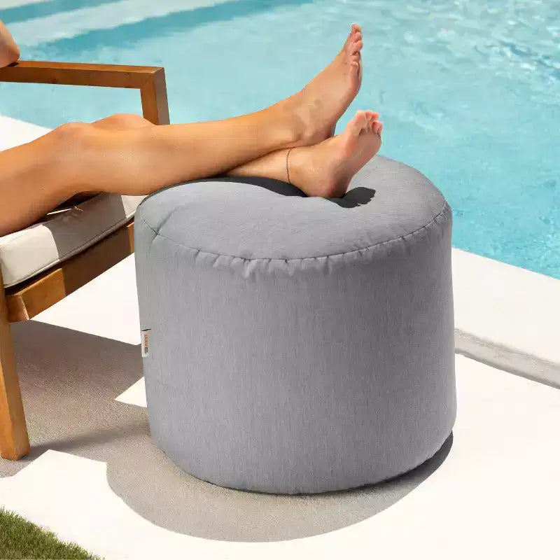 Pouf repose-pieds d'intérieur/extérieur Spring