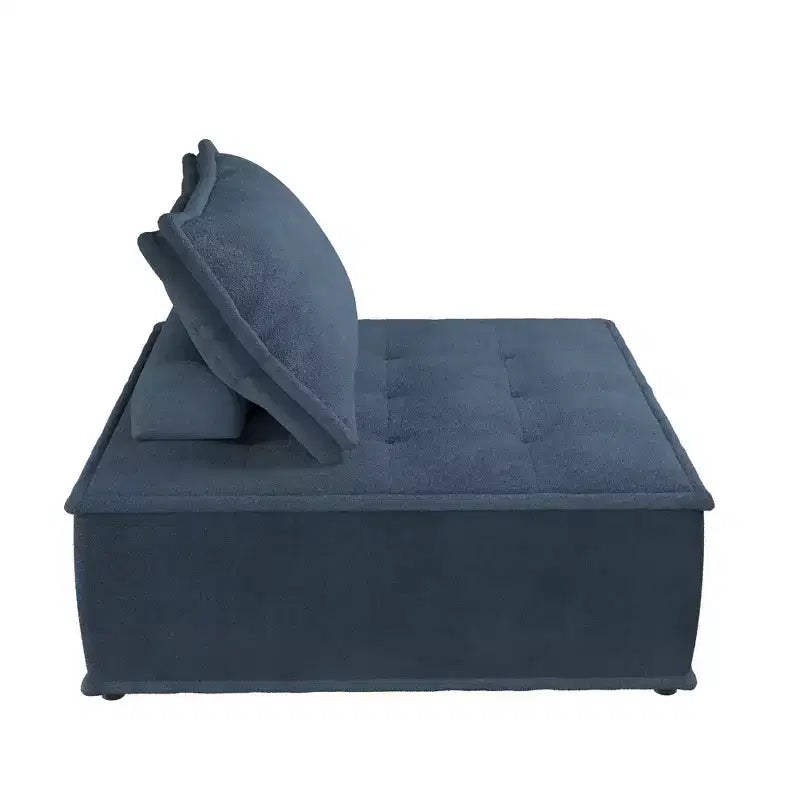 Chaise modulaire sans accoudoirs Paloma avec coussin de dossier