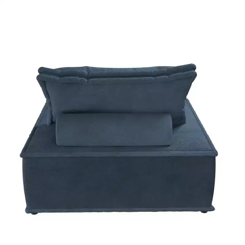 Chaise modulaire sans accoudoirs Paloma avec coussin de dossier