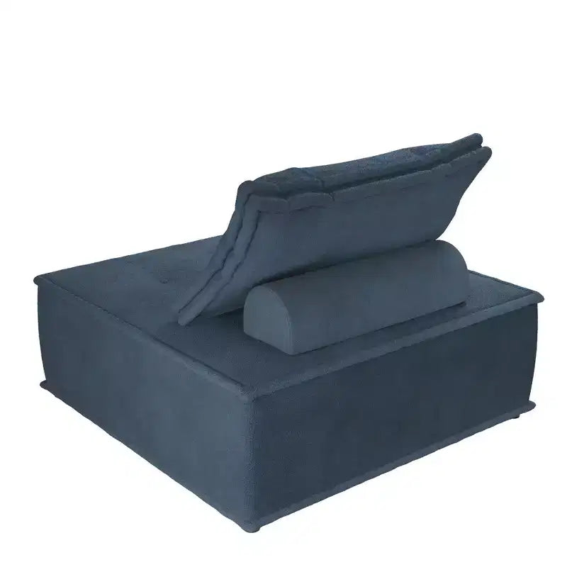 Chaise modulaire sans accoudoirs Paloma avec coussin de dossier