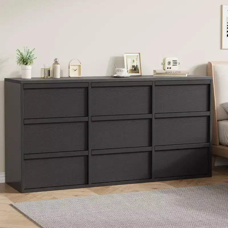Commode à 3 tiroirs pour chambre à coucher, Armoire de rangement pour vêtements, Organiseur de commode pour placard, salon, couloir, entrée, Rangement vertical, Naturel