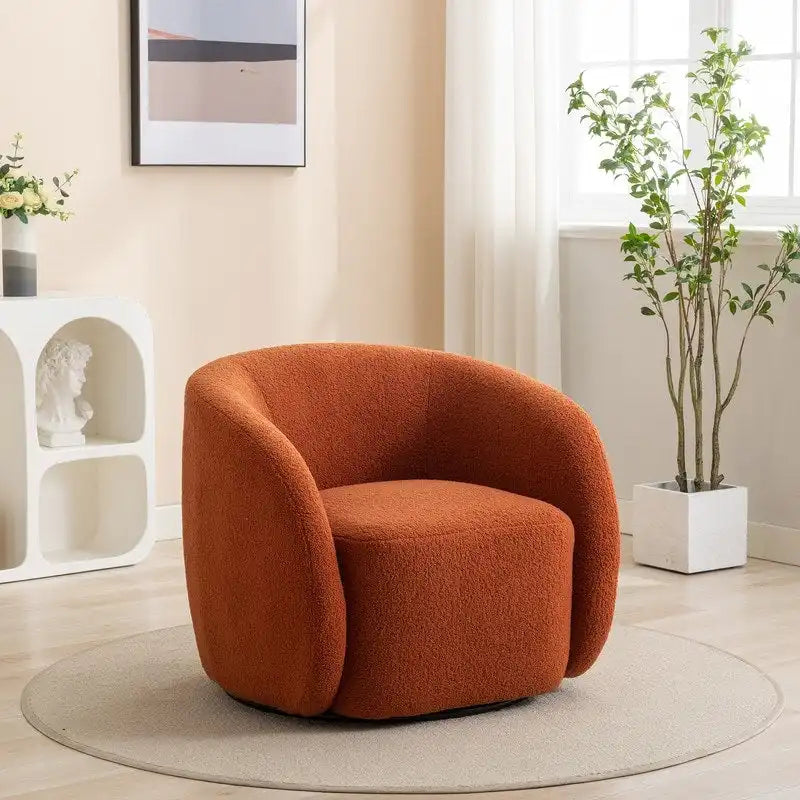 Lot de 2 fauteuils d'appoint pivotants à 360° SEYNAR Modern Glam Rembourrés