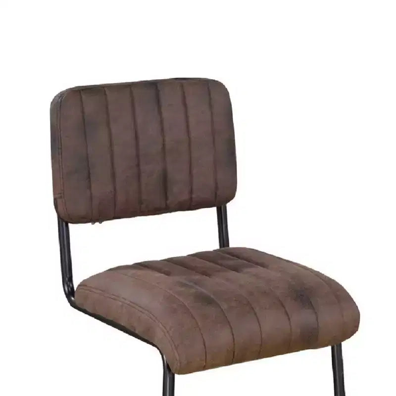 Lot de 2 tabourets de bar hauteur comptoir Damien, bruns