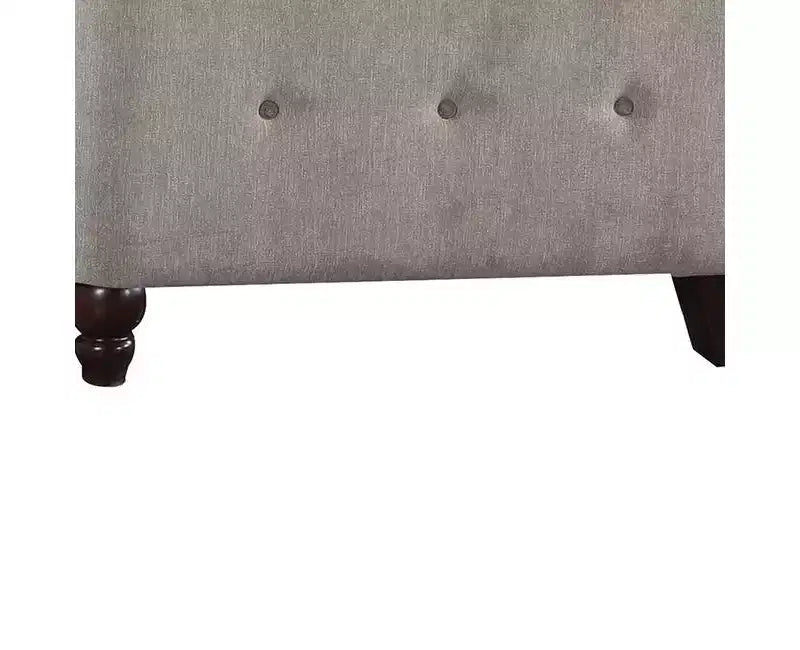 Canapé Cyndi 36 po en velours marron clair