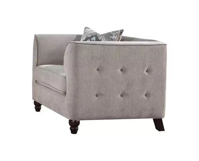 Canapé Cyndi 36 po en velours marron clair