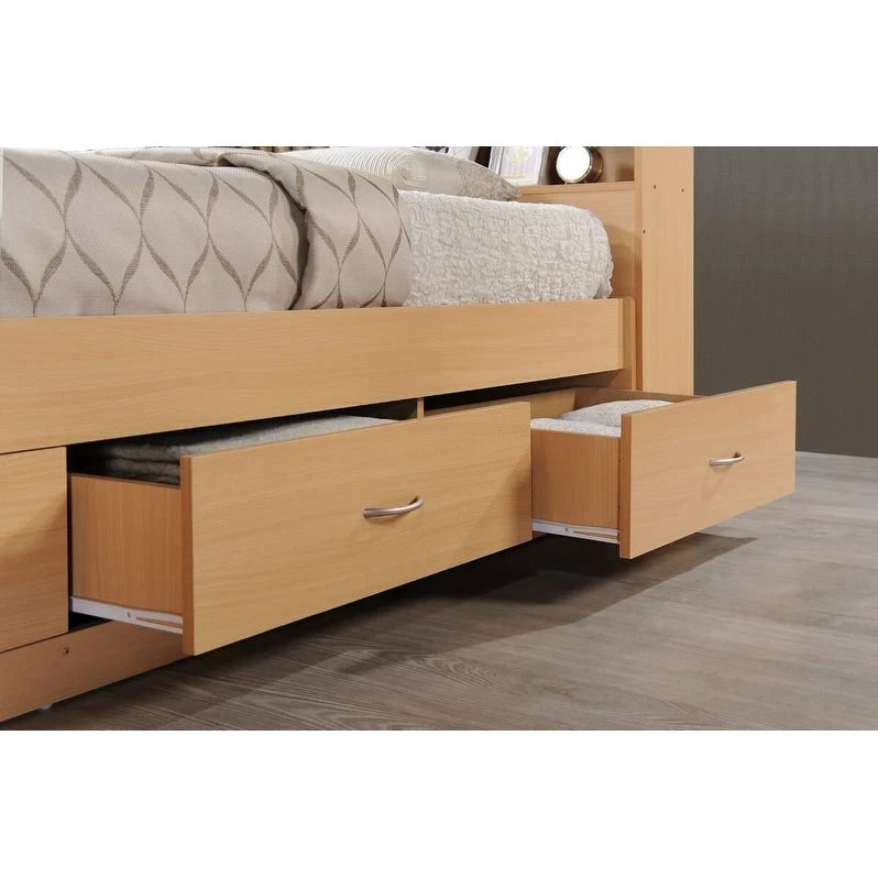 Lit Capitaine Hodedah une place avec 3 tiroirs et tête de lit