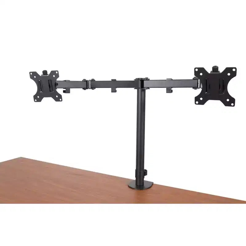 Support de moniteur de bureau/table à bras oscillant entièrement réglable à fixation universelle et à pince