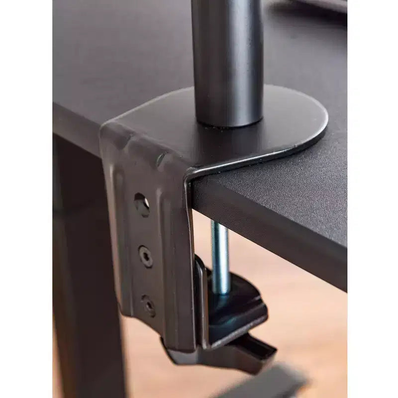 Support de moniteur de bureau/table à bras oscillant entièrement réglable à fixation universelle et à pince