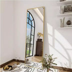Miroir Mural de Porte 14x48/16x50 Pleine Longueur à Suspendre pour Chambre à Coucher Salle de Bain