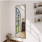 Miroir Mural de Porte 14x48/16x50 Pleine Longueur à Suspendre pour Chambre à Coucher Salle de Bain
