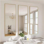 Miroir Mural de Porte 14x48/16x50 Pleine Longueur à Suspendre pour Chambre à Coucher Salle de Bain