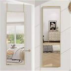 Miroir Mural de Porte 14x48/16x50 Pleine Longueur à Suspendre pour Chambre à Coucher Salle de Bain