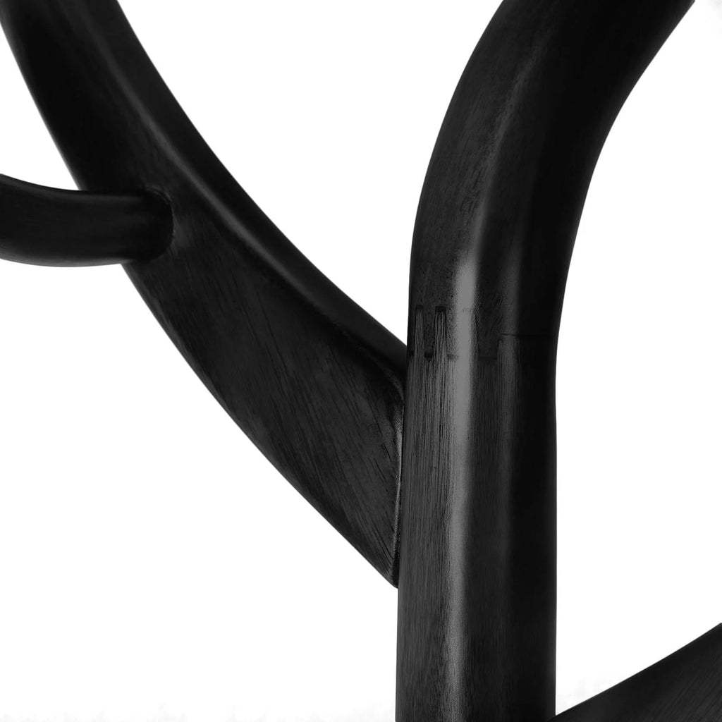 Porte-manteau sur pied en bois d'hévéa forme branche d'arbre avec 8 crochets - 24,5 L x 70,87 H