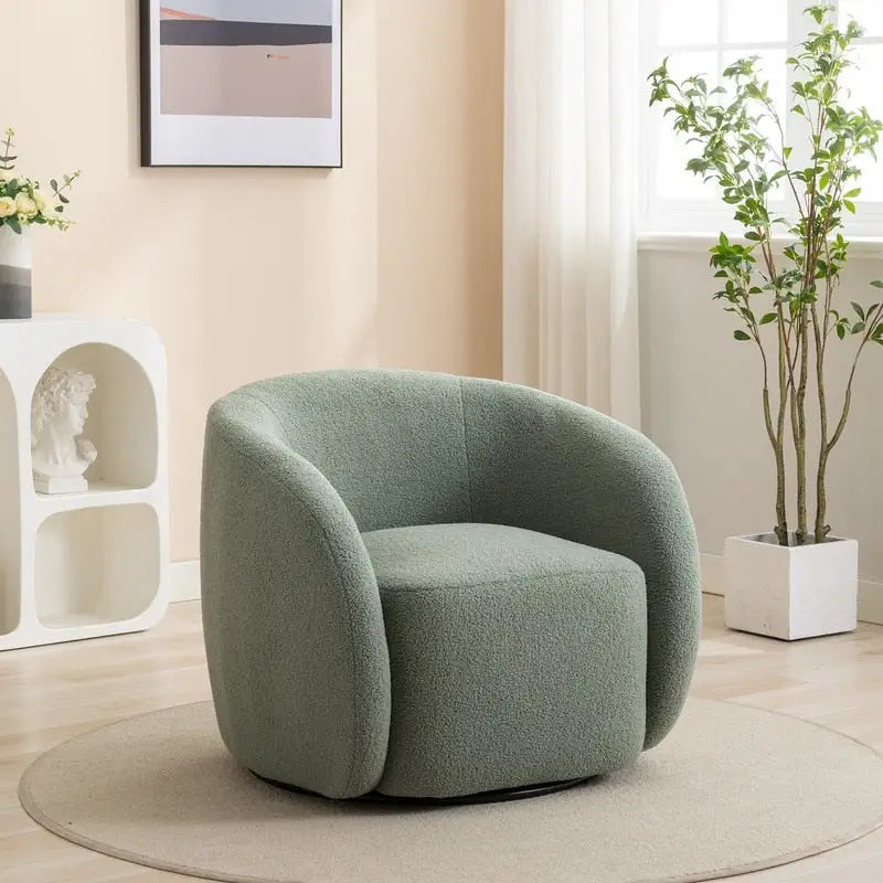 Lot de 2 fauteuils d'appoint pivotants à 360° SEYNAR Modern Glam Rembourrés