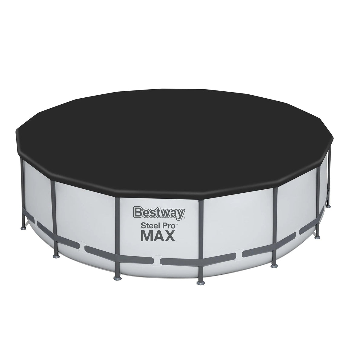 Piscine hors sol ronde Bestway Steel Pro MAX avec pompe et bâche