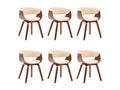 Lot de chaises de salle à manger - Crème
