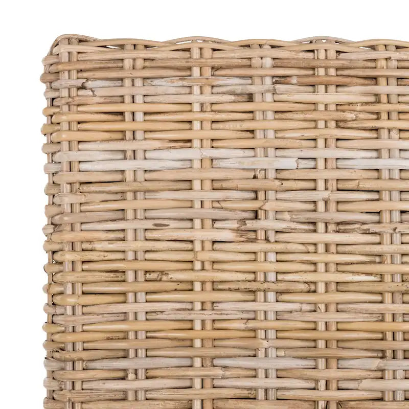 SAFAVIEH Karyl Chaise de salle à manger en osier naturel inachevé (lot de 2) - 18,5 x 18,5 x 38,1 - 19Lx19Px38H