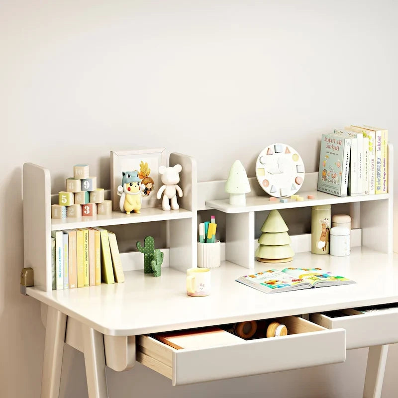 Bureau d'enfant Table d'enfant Bureau d'ordinateur en bois avec étagère - S.O.
