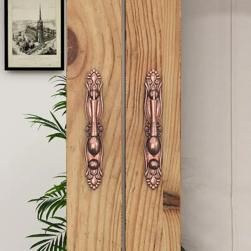 Ensemble de deux armoires Grand Closet d'inspiration vintage avec accents en métal