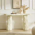 53.94 Table console en fibre de verre moderne avec pieds irréguliers